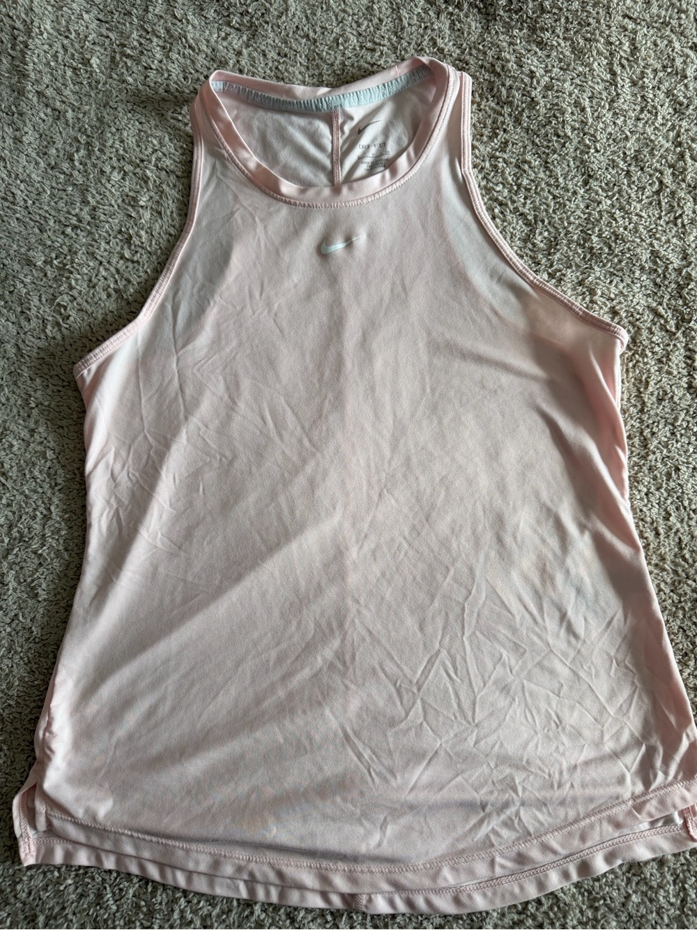 Nike Dri-FIT Pink High Neck Athletic Tank Top Size Small